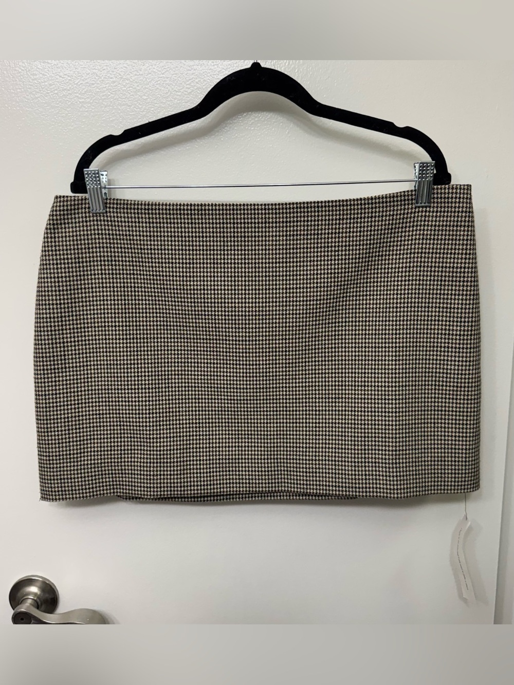 NWT Reformation Carla Houndstooth Mini Skirt | Preppy Tailored Designer Skirt